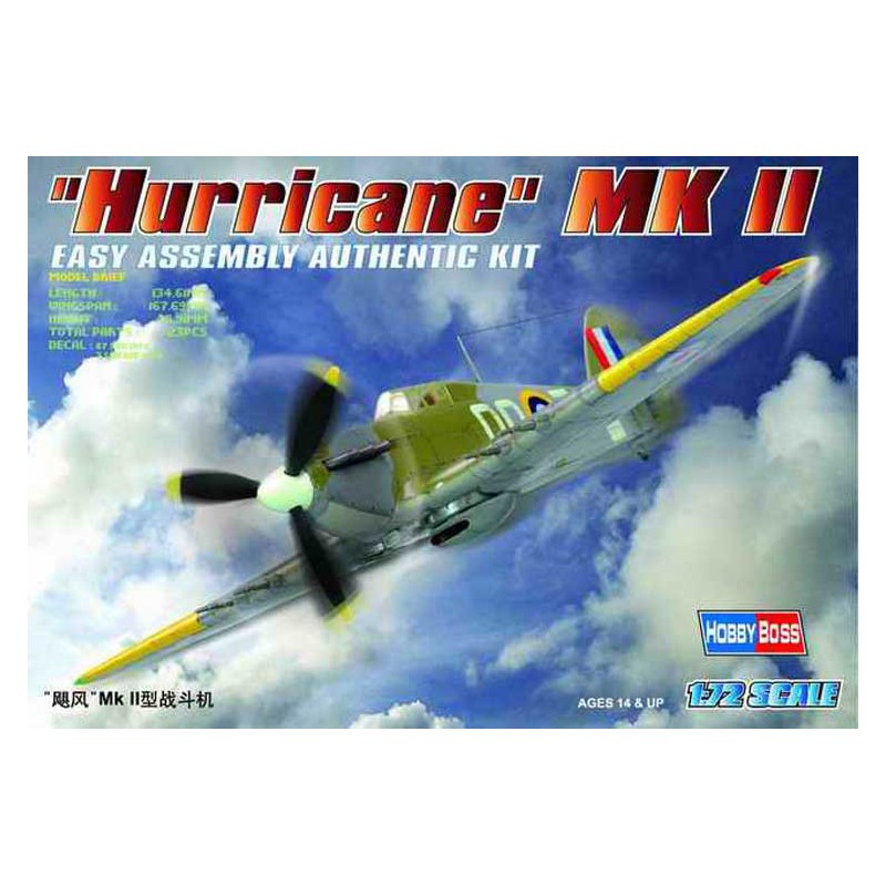 Maquette D Avion En Plastique Hurricane Mk Ii Scientific Mhd