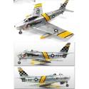 Kunststoffflugzeugmodell F-86f Säbel Koreakriechwarn 1/72 | Scientific-MHD