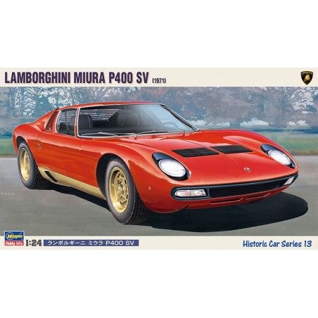 Lamborghini Miura P400 SV 1/24 plastic car cover | Scientific-MHD