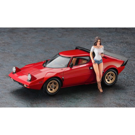 Lancia Stratos HF Stradale plastic carpet + 1/24 figurine | Scientific-MHD