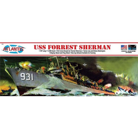 USS Forrest Sherman Destroy 1/320 plastic boat model | Scientific-MHD