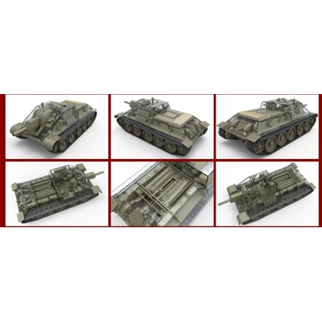 Maquette de Char en plastique SU-122 Early 1/35 Full Int.