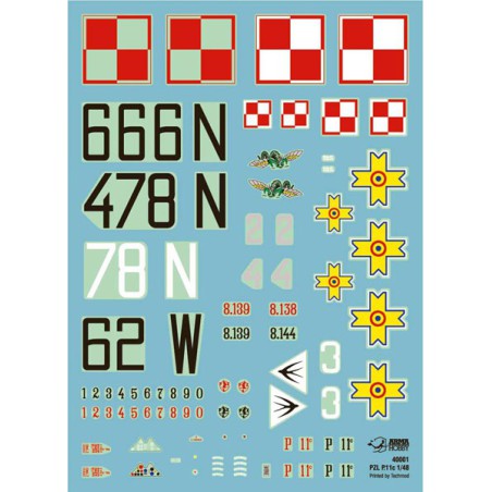 PZL plastic plane model p.11c expert set 1/48 | Scientific-MHD