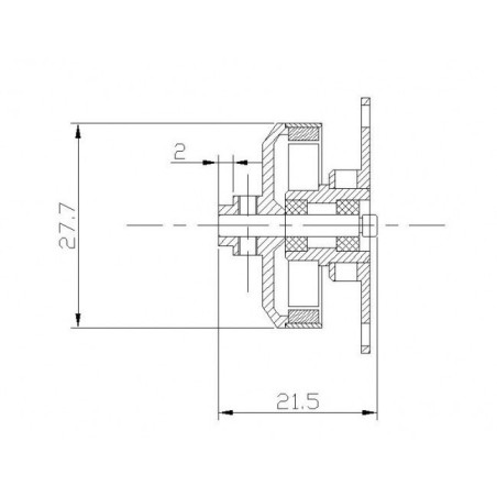 Draft electric motor DM2204 KV1750 engine | Scientific-MHD