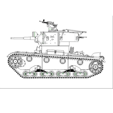 Sowjetischer T-26 Plastik Charquet T-26 1936/37 1/35 | Scientific-MHD