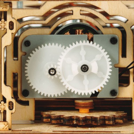 Zwischenmechanischer 3D -Puzzle für Modell des Grammophons mit der Kurbel | Scientific-MHD