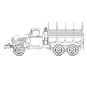 US GMC CCKW-352 Steel Cargo Truck 1/35 plastic truck model | Scientific-MHD