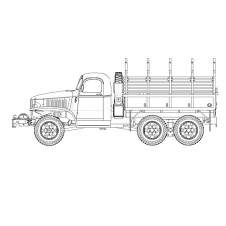 US GMC CCKW-352 Steel Cargo Truck 1/35 plastic truck model | Scientific-MHD