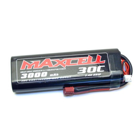 LIPO battery for Radio -controlled LIPO 30C 7.4 V 3000 MA HC | Scientific-MHD