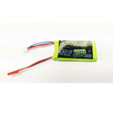 Lipo bati for radio controlled lipo black lithium 250mAh 45c 2s | Scientific-MHD