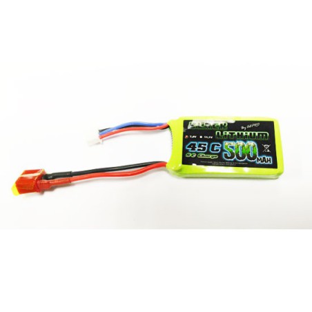 Accu LIPO pour appareil radiocommandé Accu LiPo Black Lithium 500mAh 45C 2S