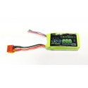 Accu LIPO pour appareil radiocommandé Accu LiPo Black Lithium 800mAh 45C 2S