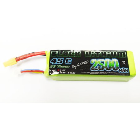 Lipo Bati für Radio -kontrollierte Lipo Black Lithium 2500mah 45c 3s | Scientific-MHD