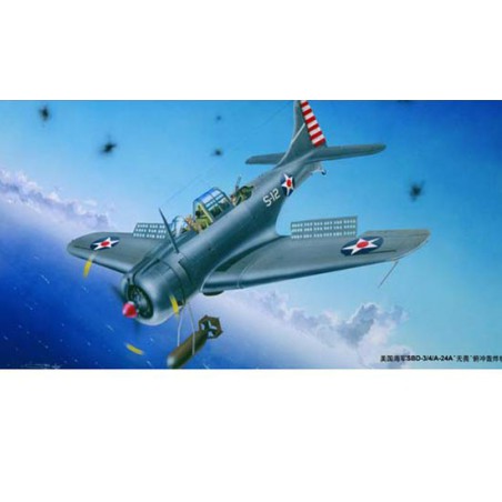 Maquette d'avion en plastique SBD-3/4A "DAUNTLESS"