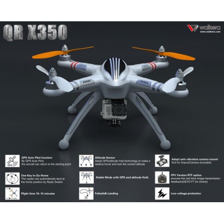 QR X350 FPV Devo F7 Mode 1 | Scientific-MHD