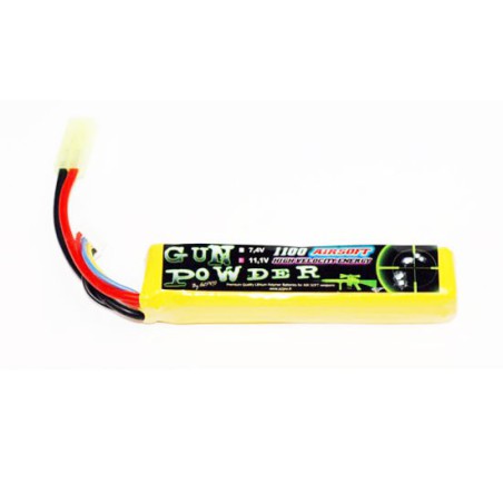 Lipo -Batterie für funkgesteuerte Geräte Airsoft Gun Powder 1100 11.1V 1 Stick | Scientific-MHD