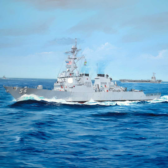 Plastic Model Ship USS Curtis Wilbur DDG-54 1:200