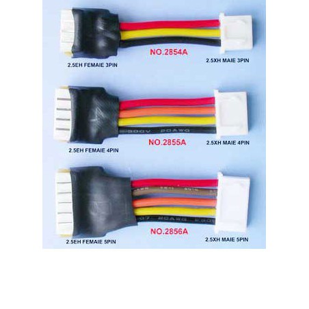 Cable cable accessory 4 elements JST EH/JST XH | Scientific-MHD