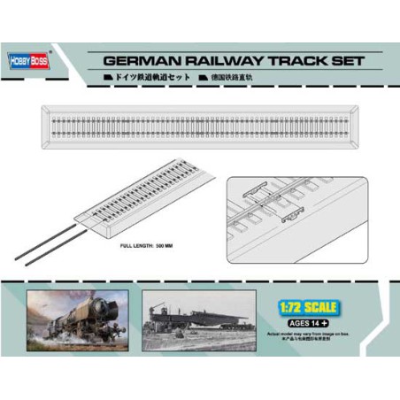 Maquette de train en plastique GERMAN RAILWAYS TRACK SET 1/72