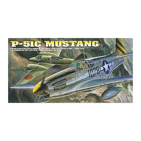 Maquette d'avion en plastique P-51C Mustang 1/72