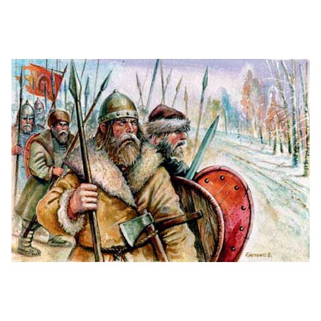 Russian figurine Medievaux in winter 1/72 | Scientific-MHD